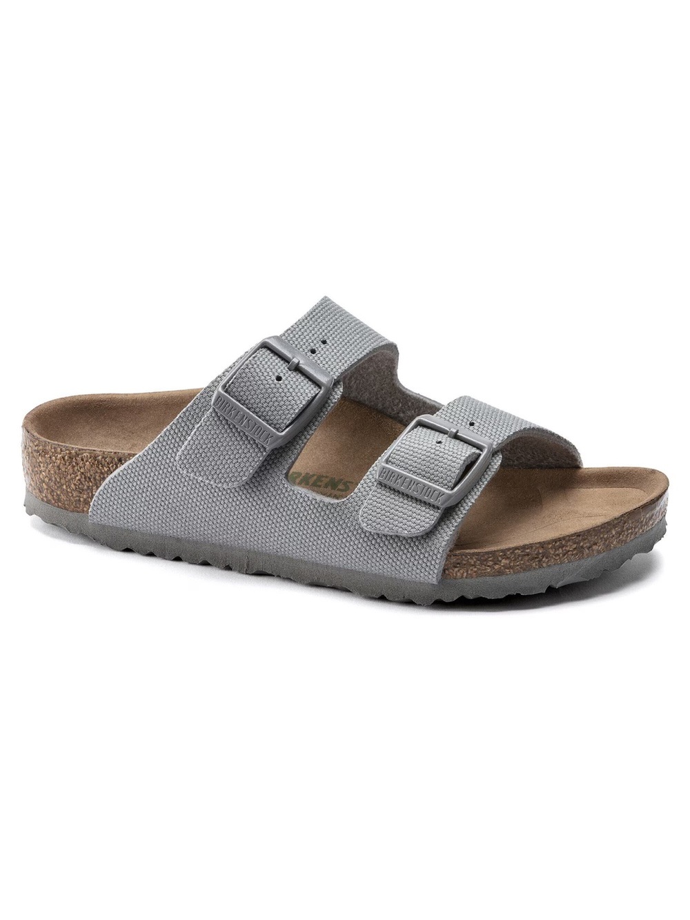 Birkenstock Vegan Arizona Canvas Sandal in Stone Coin